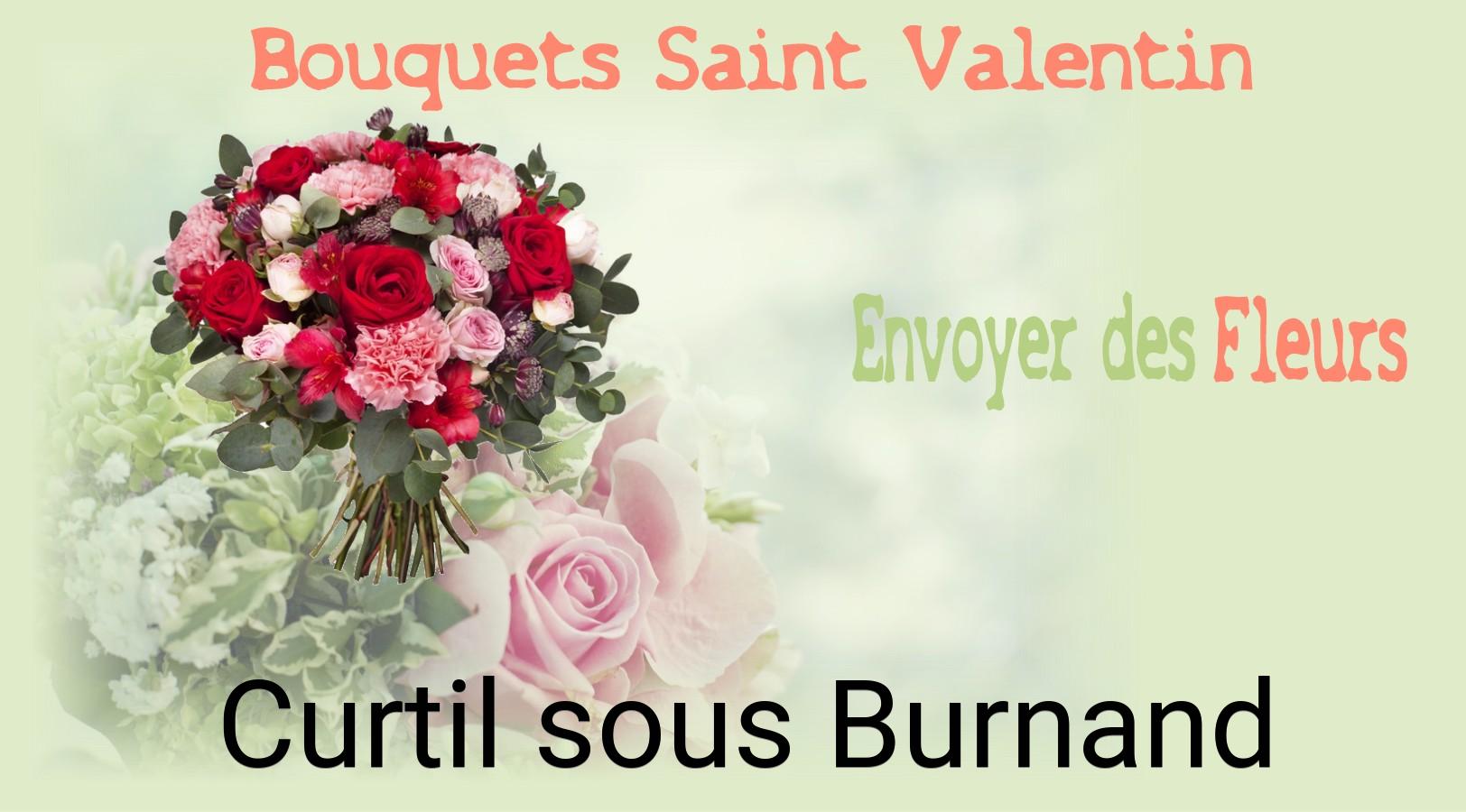 Roses de Saint-Valentin livrées à Curtil-sous-Burnand
